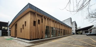 Odprtje lesenega prizidka Oddelka za lesarstvo Biotehniške fakultete Univerze v Ljubljani