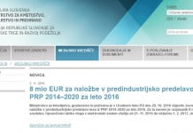 8 MIO ZA NALOŽBE V PRED INDUSTRIJSKO PREDELAVO LESA IZ PRP 2014–2020 ZA LETO 2016